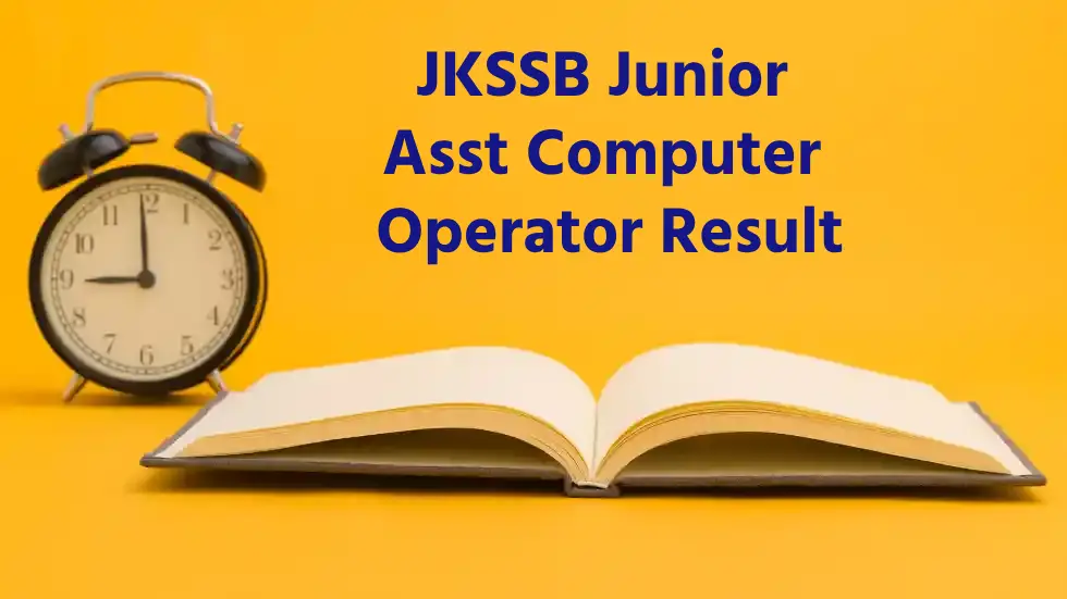 JKSSB Junior Assistant Computer Operator Final Result 2023 (Out)